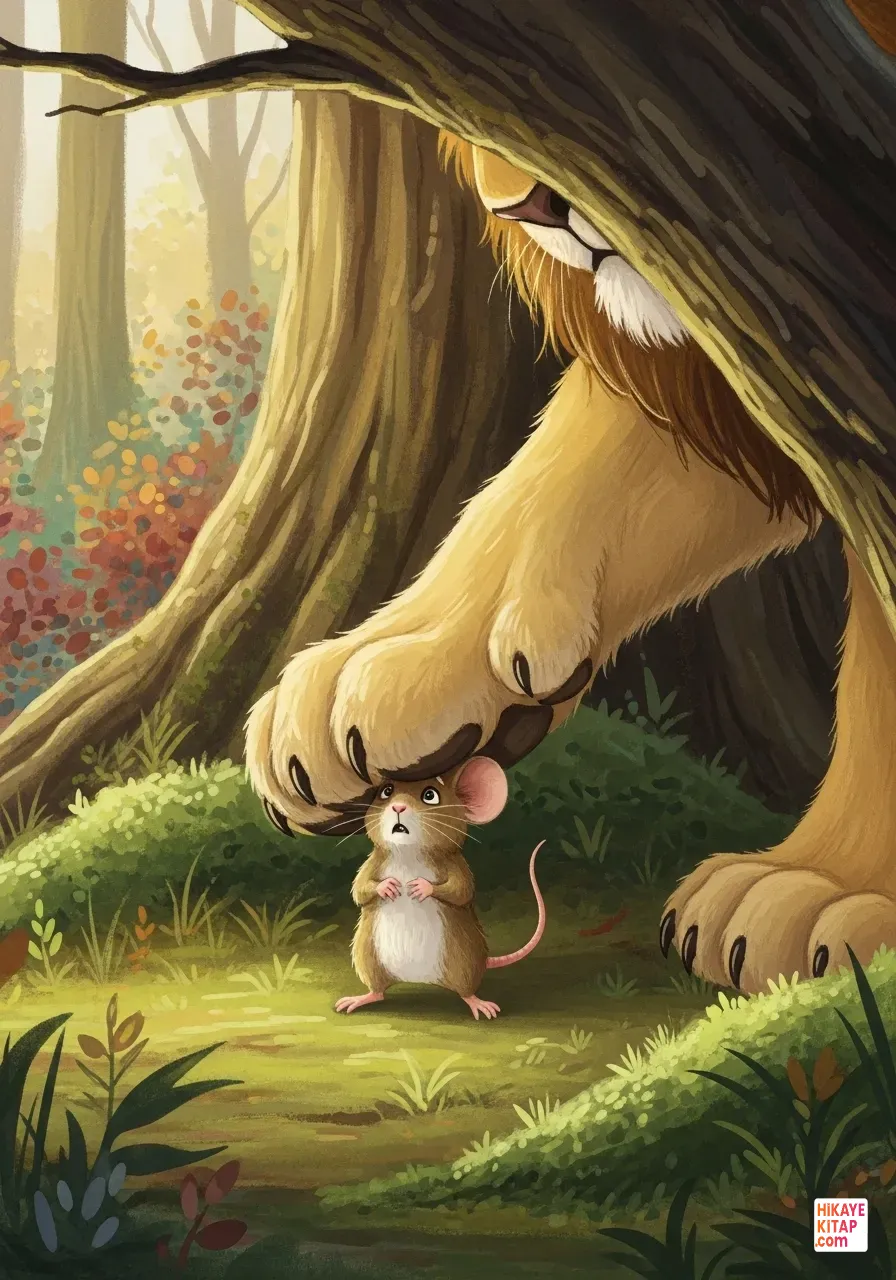 Aslan ile Cesur Fare Sayfa 6 görseli