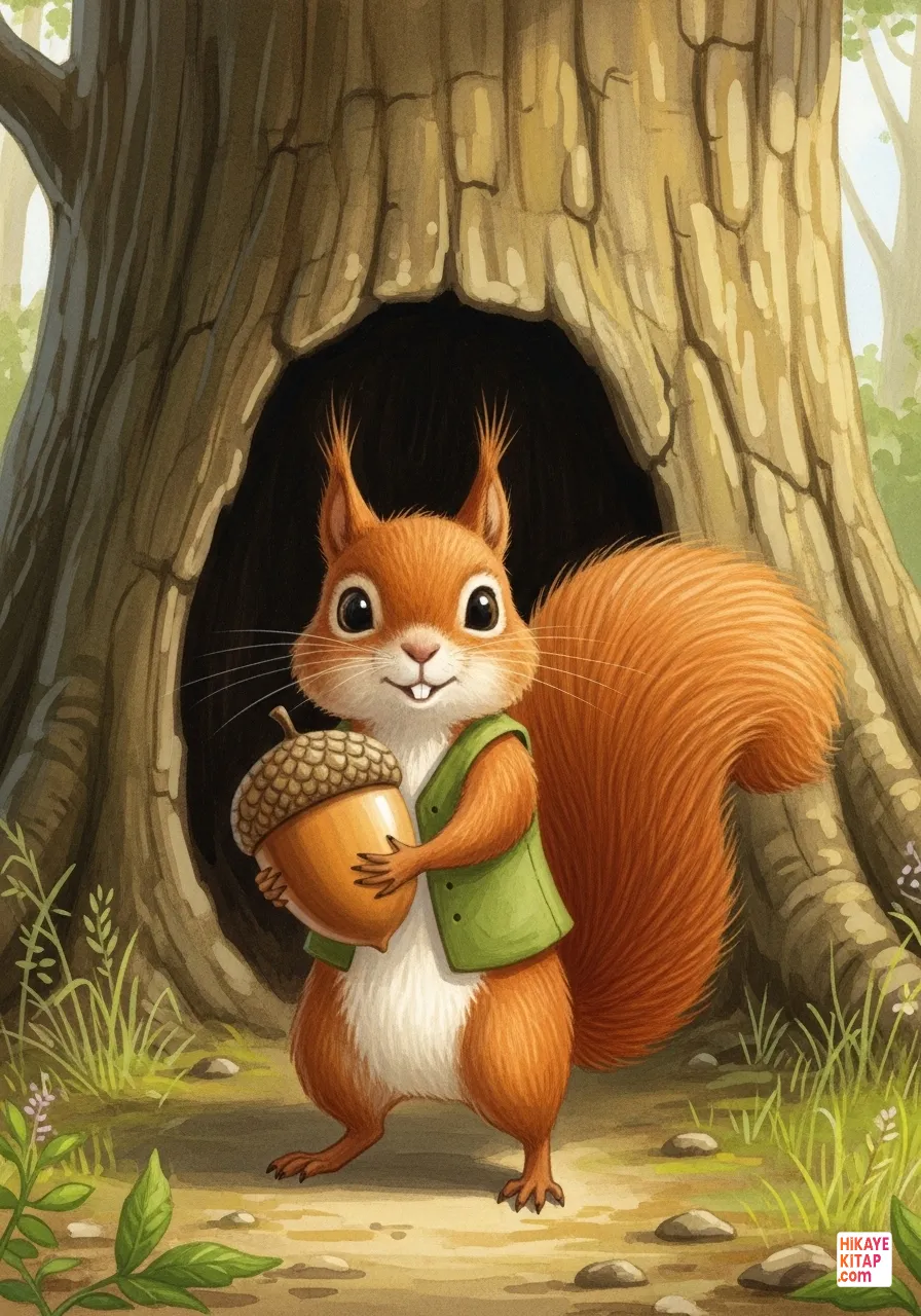 Meraklı Sincap ve Kayıp Palamut Sayfa 1 görseli