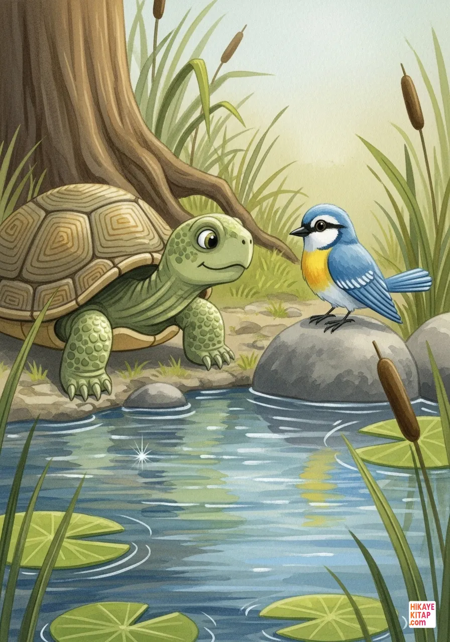 Yavaş Kaplumbağa ile Hızlı Kuş Sayfa 3 görseli