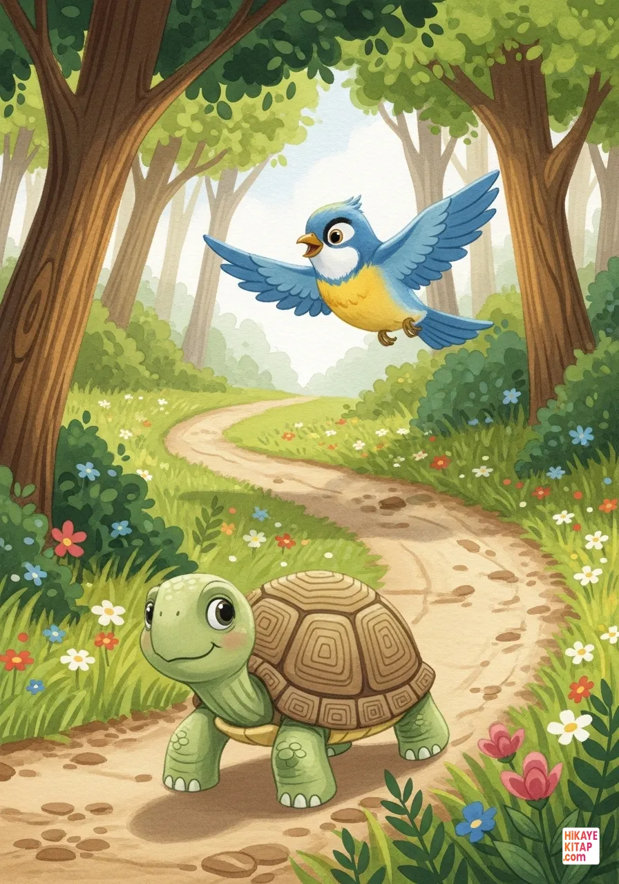 Yavaş Kaplumbağa ile Hızlı Kuş Sayfa 5 görseli