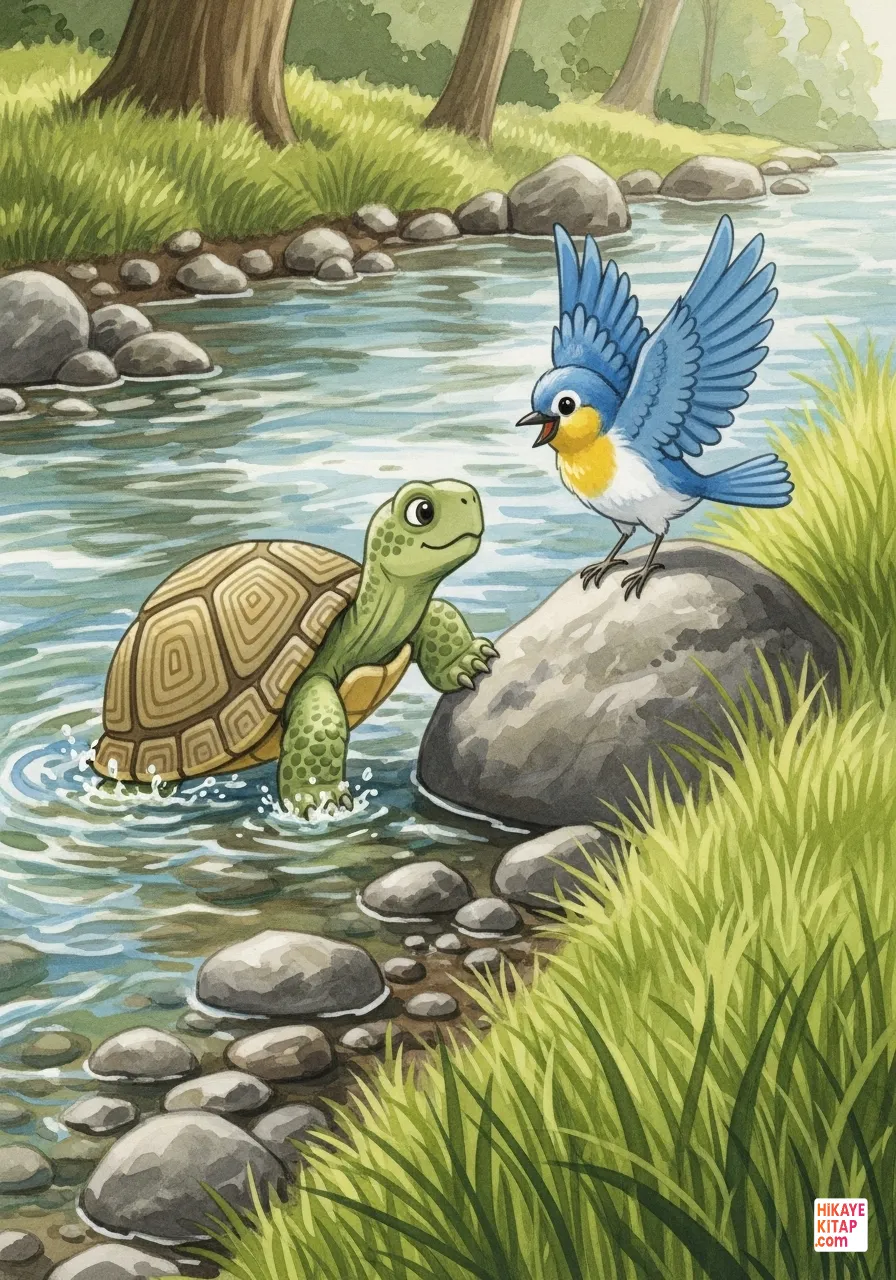 Yavaş Kaplumbağa ile Hızlı Kuş Sayfa 8 görseli
