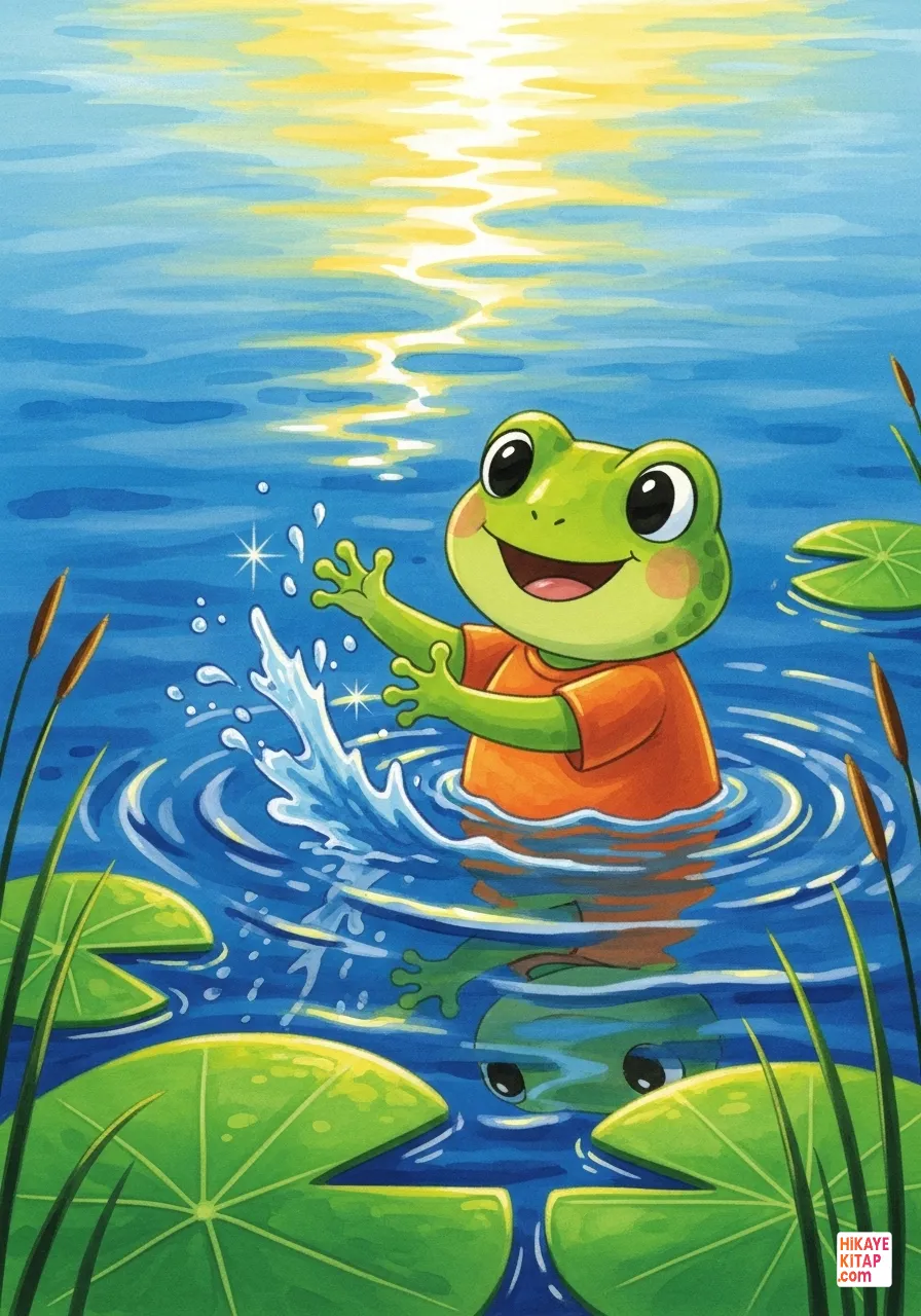 Küçük Kurbağa ve Cesaret Gölü Sayfa 10 görseli