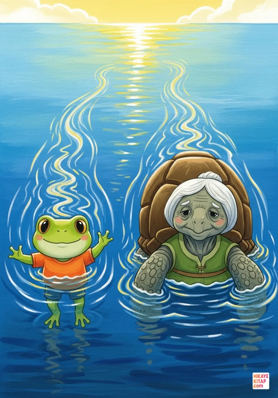 Küçük Kurbağa ve Cesaret Gölü Sayfa 12 görseli