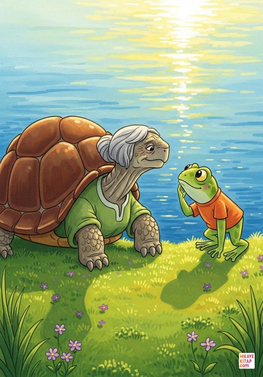 Küçük Kurbağa ve Cesaret Gölü Sayfa 6 görseli