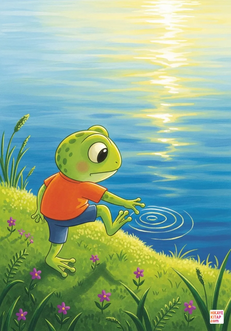 Küçük Kurbağa ve Cesaret Gölü Sayfa 7 görseli