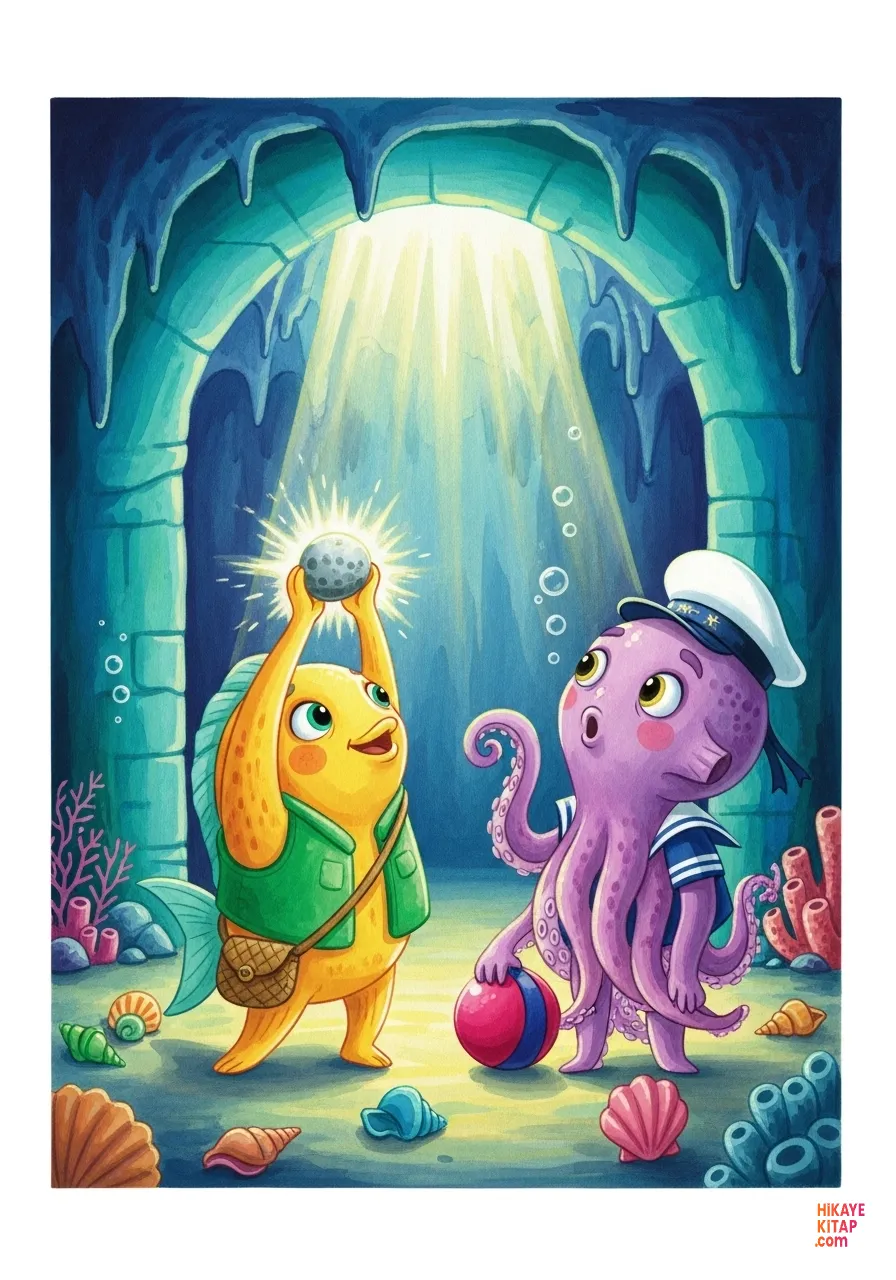 Minik Balık Bibi ve Işık Taşı Sayfa 10 görseli