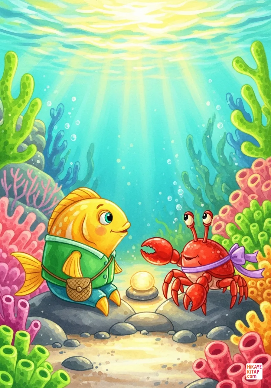 Minik Balık Bibi ve Işık Taşı Sayfa 12 görseli