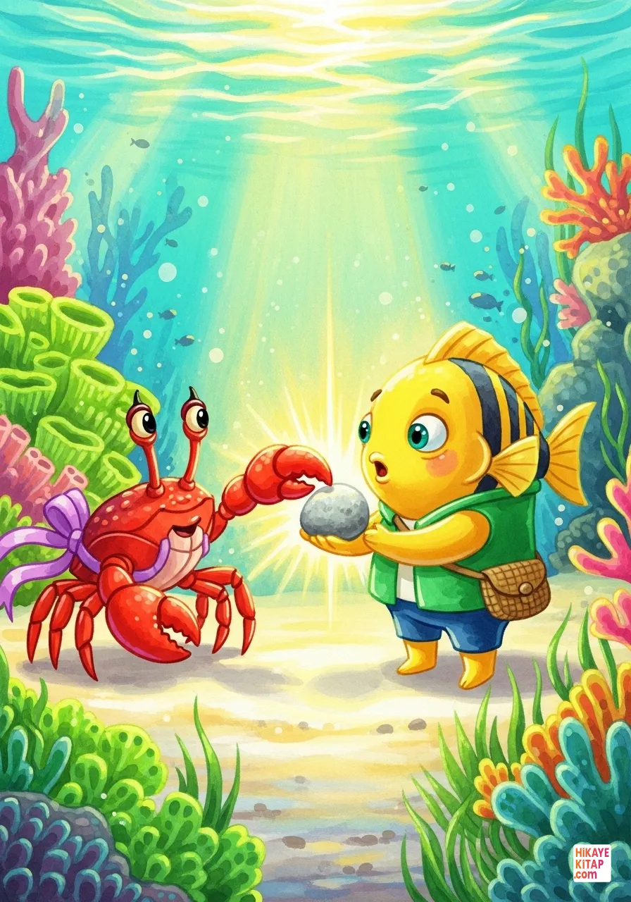 Minik Balık Bibi ve Işık Taşı Sayfa 6 görseli