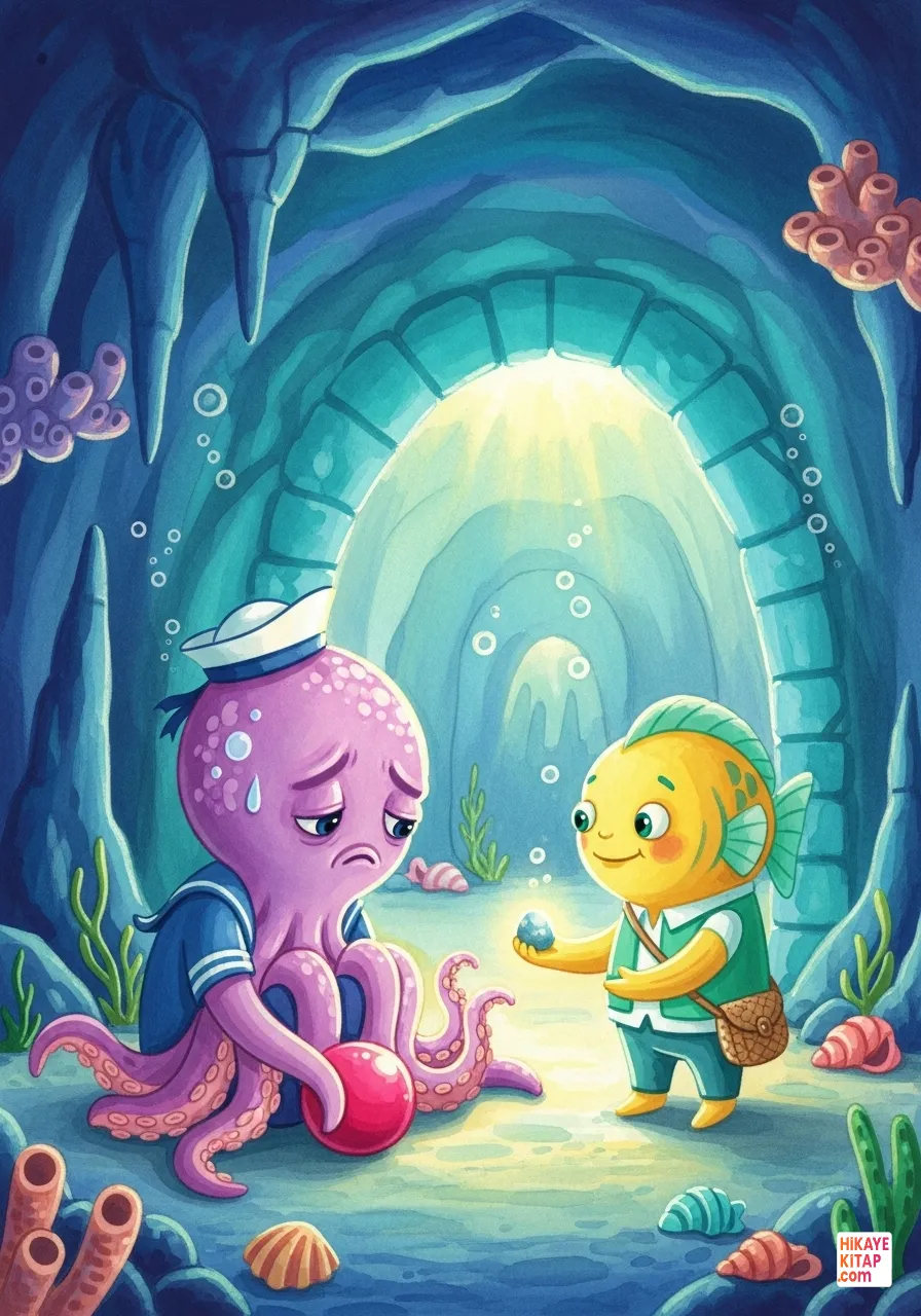 Minik Balık Bibi ve Işık Taşı Sayfa 8 görseli