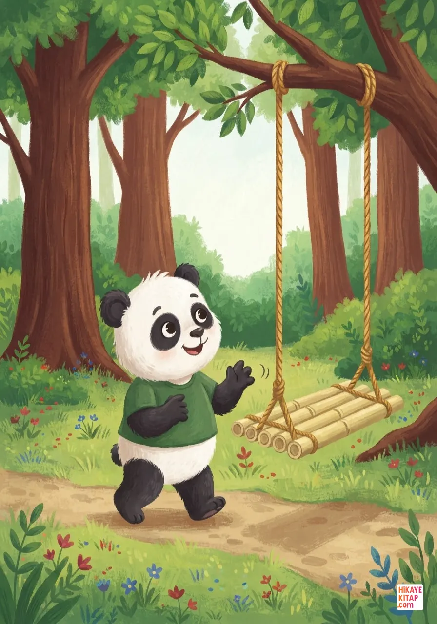 Minik Panda ve Bambu Salıncağı 1 görseli