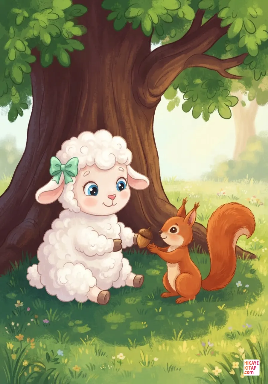 Minik Kuzu ve Gökkuşağı Çiçeği Sayfa 4 görseli