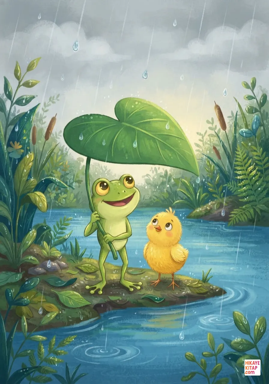 Minik Kurbağa ve Yeşil Yaprak Sayfa 5 görseli