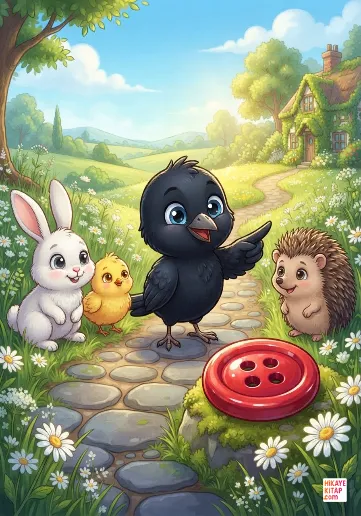 Minik Karga ve Parlak Düğme kapak