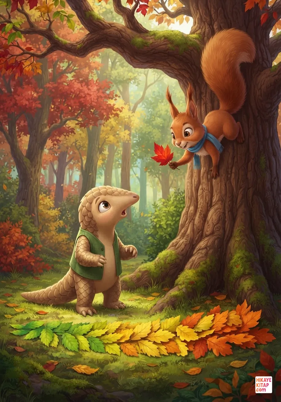 Minik Pangolin ve Yaprak Takvimi Sayfa 4 görseli