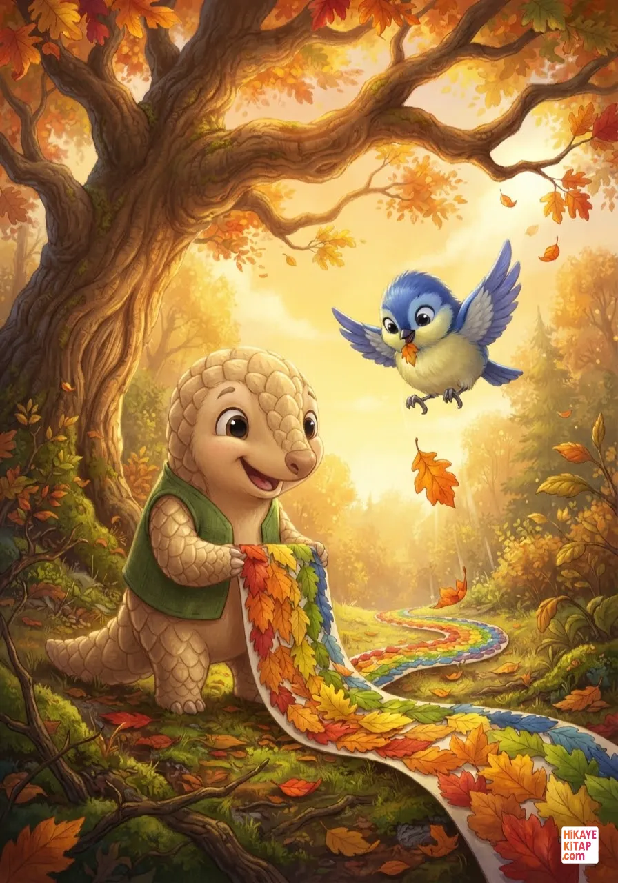 Minik Pangolin ve Yaprak Takvimi Sayfa 5 görseli