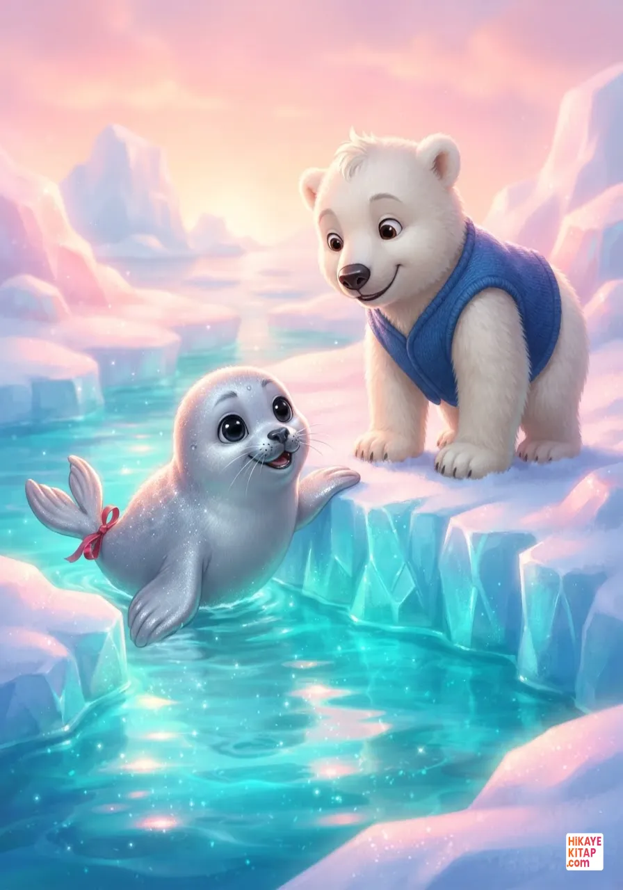 The Little Polar Bear and the Light Show on the Ice Page 3 image