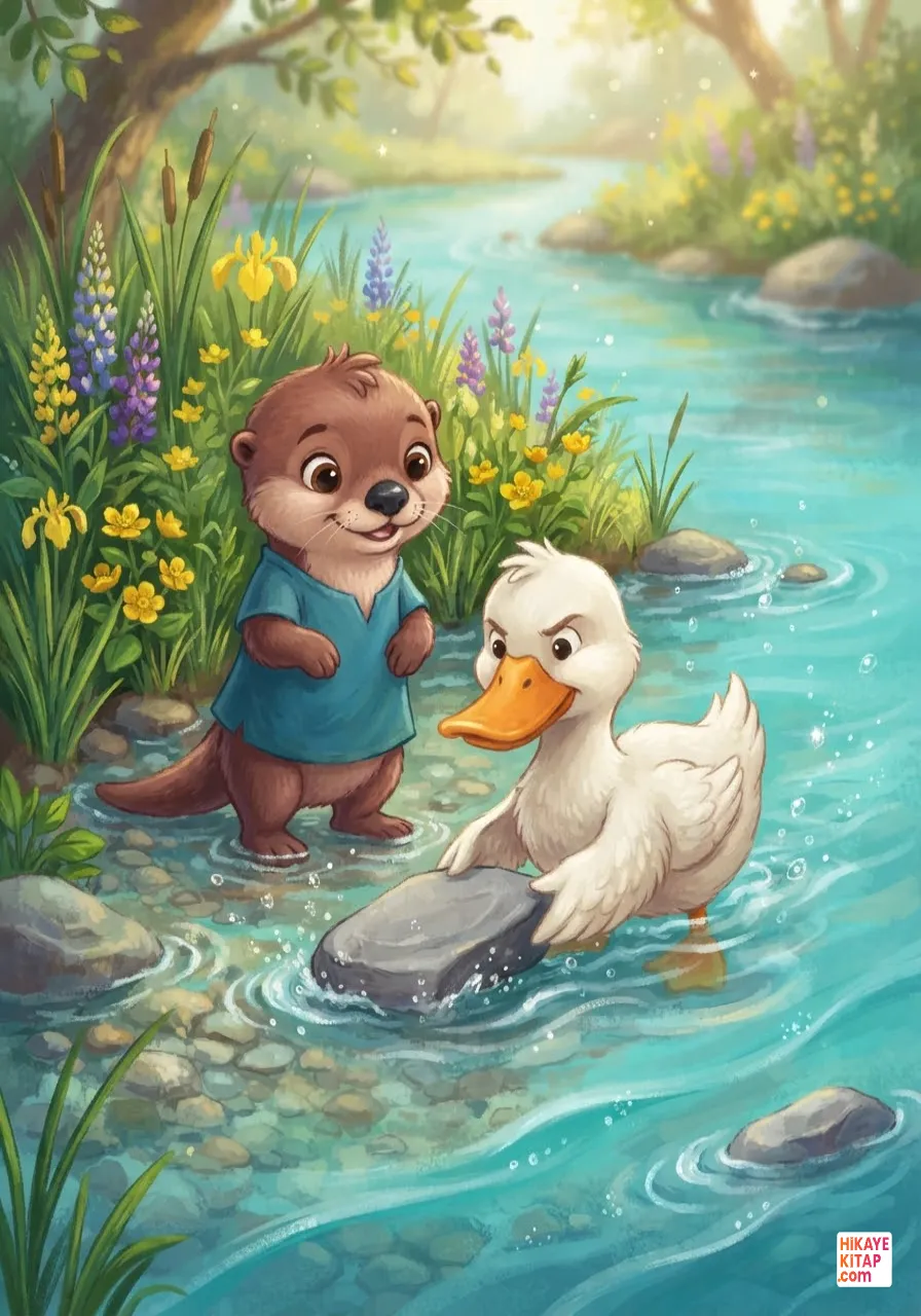 Sammy the Little Otter and the Round River Stones Page 6 image