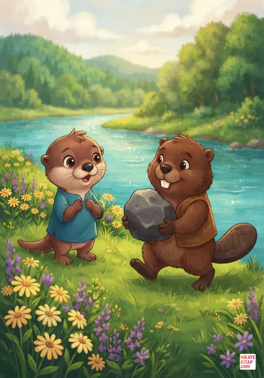 Sammy the Little Otter and the Round River Stones Page 8 image