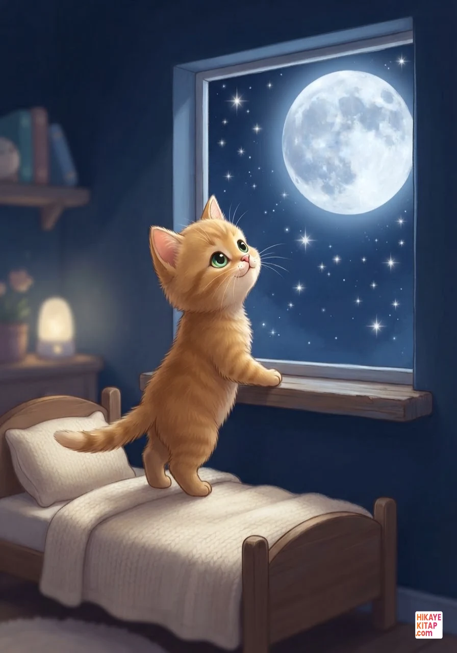 Minik Kedi Misket ve Ay Işığı 1 görseli