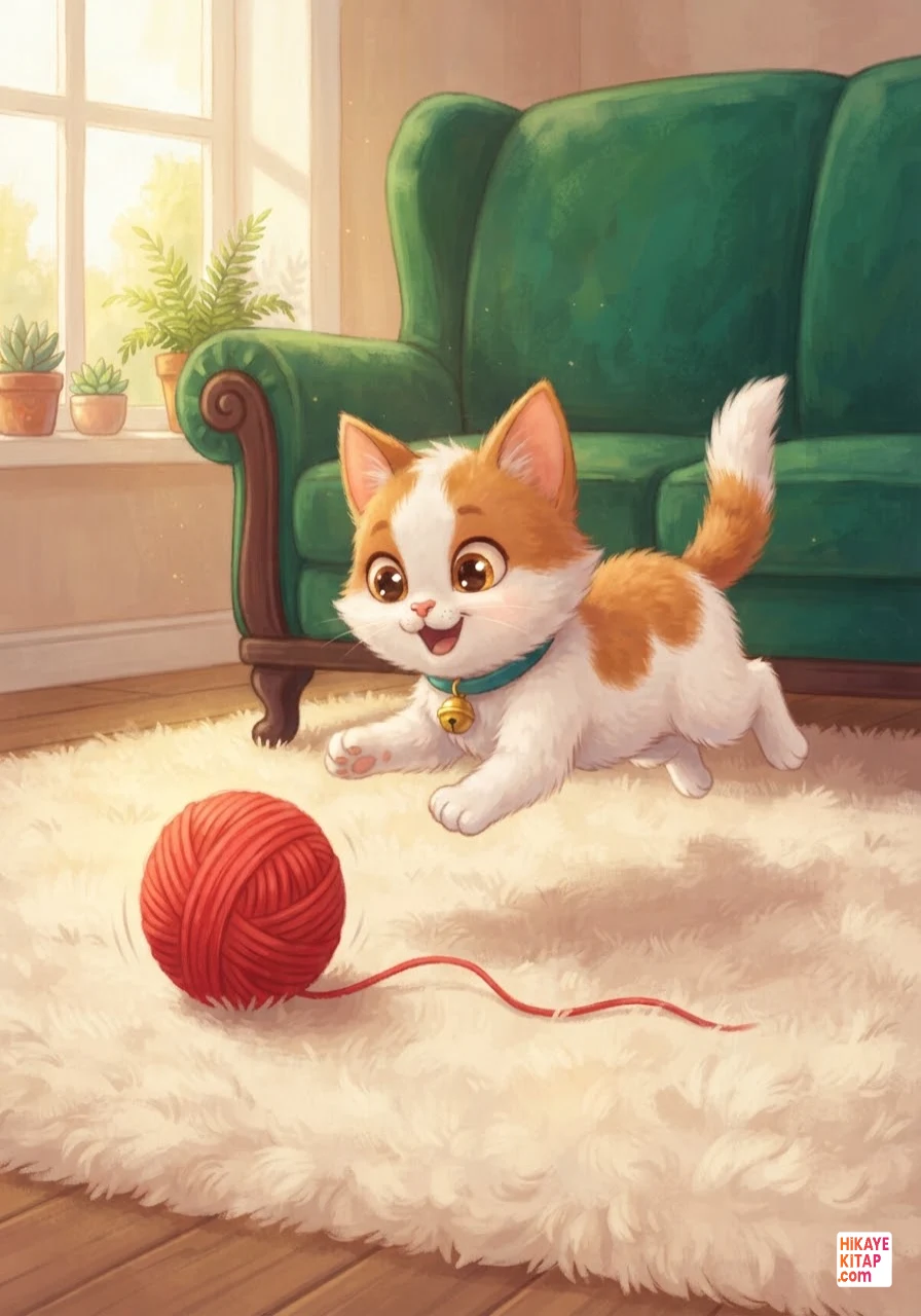 Minik Kedi Pati ve Yumak Yarışı Sayfa 2 görseli