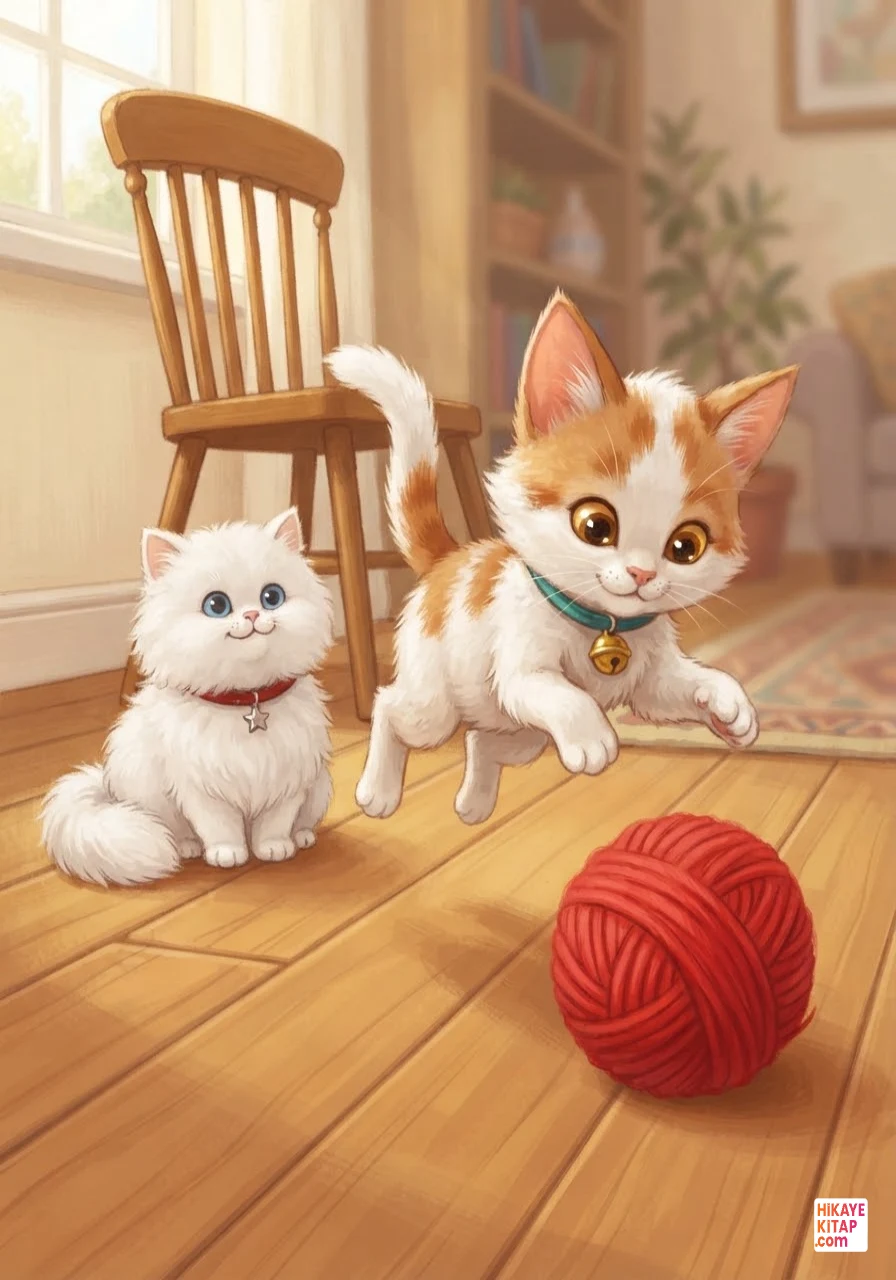 Minik Kedi Pati ve Yumak Yarışı Sayfa 8 görseli