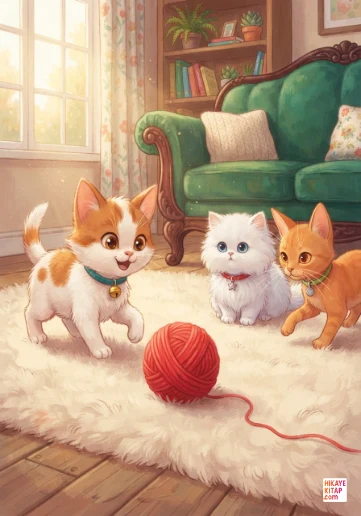 Minik Kedi Pati ve Yumak Yarışı kapak