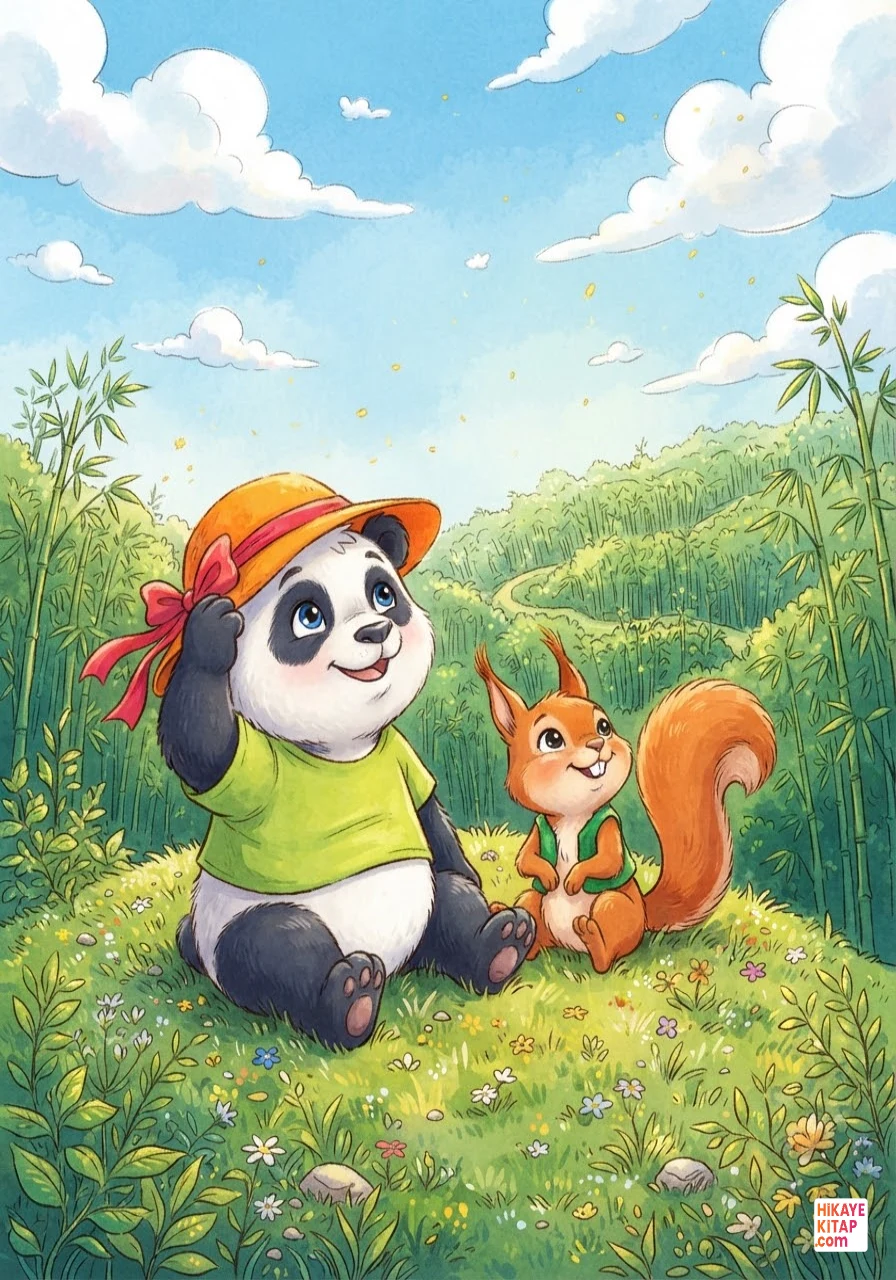 Minik Panda Pati ve Uçan Şapka Sayfa 11 görseli