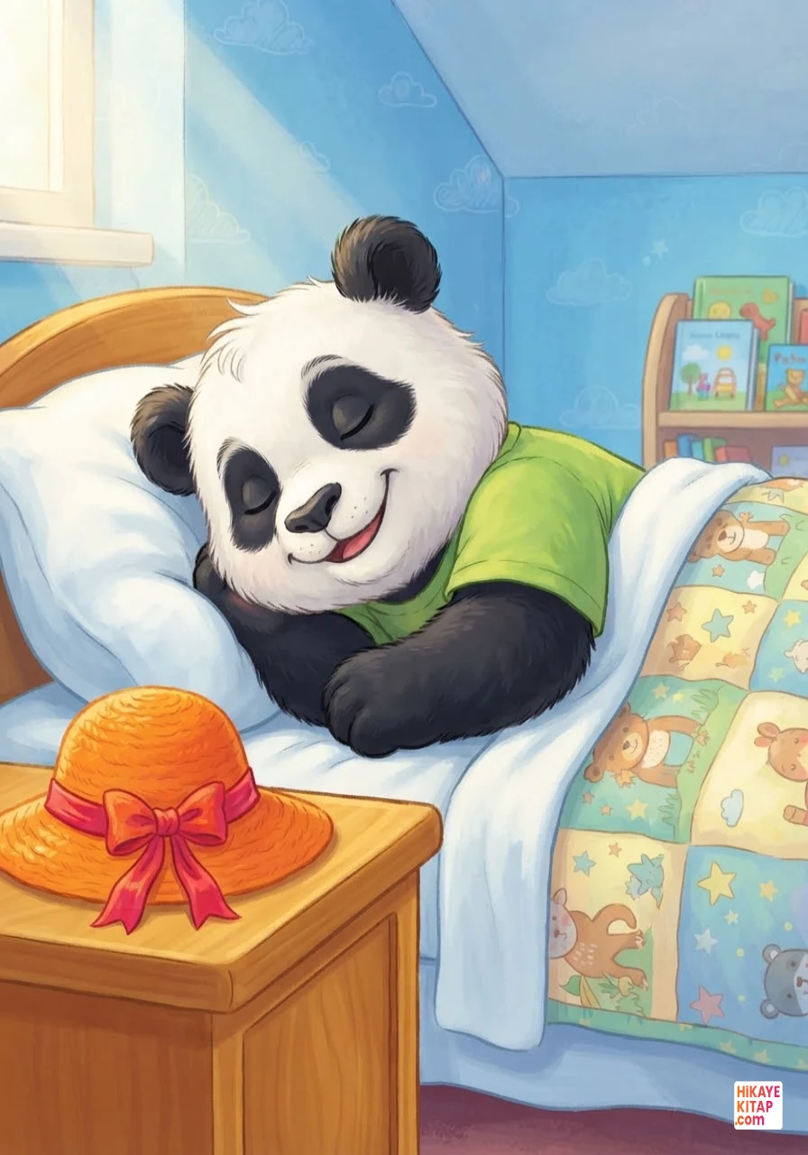 Minik Panda Pati ve Uçan Şapka Sayfa 12 görseli