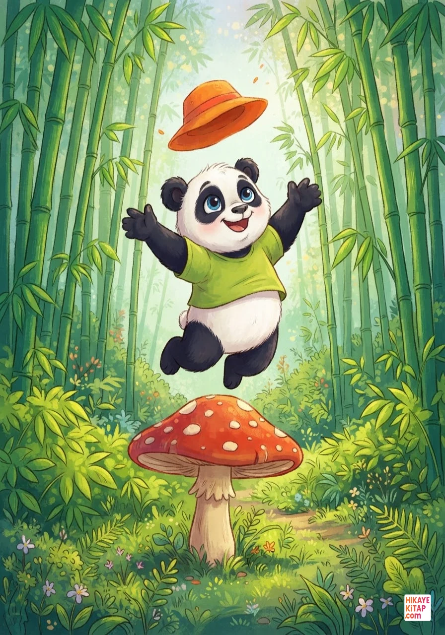 Minik Panda Pati ve Uçan Şapka Sayfa 4 görseli