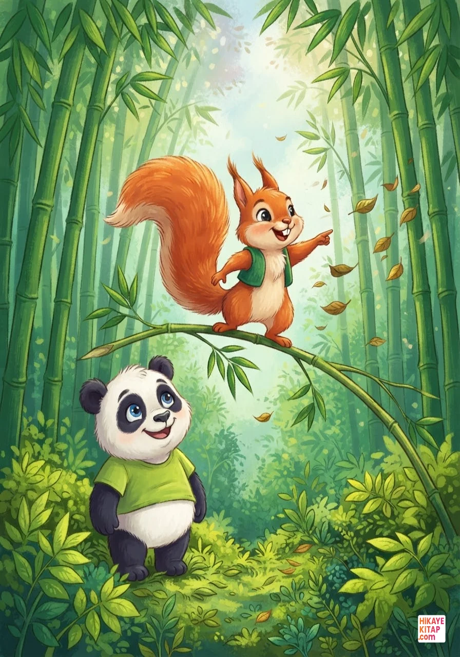 Minik Panda Pati ve Uçan Şapka Sayfa 7 görseli