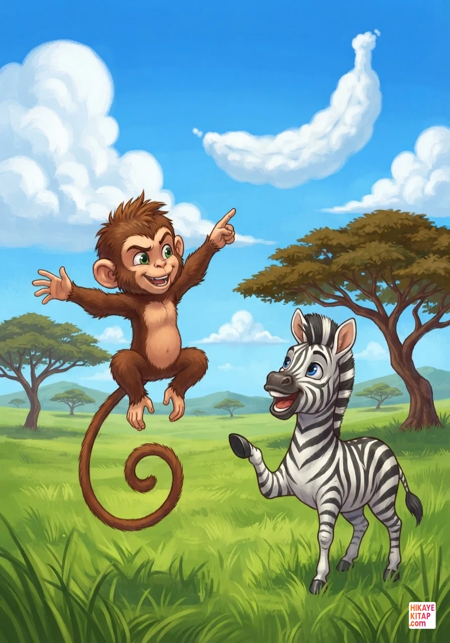 Minik Zebra Zeki ve Çizgili Bulutlar Sayfa 10 görseli