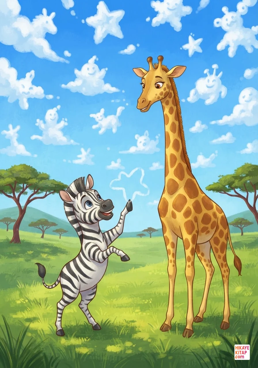 Minik Zebra Zeki ve Çizgili Bulutlar Sayfa 11 görseli