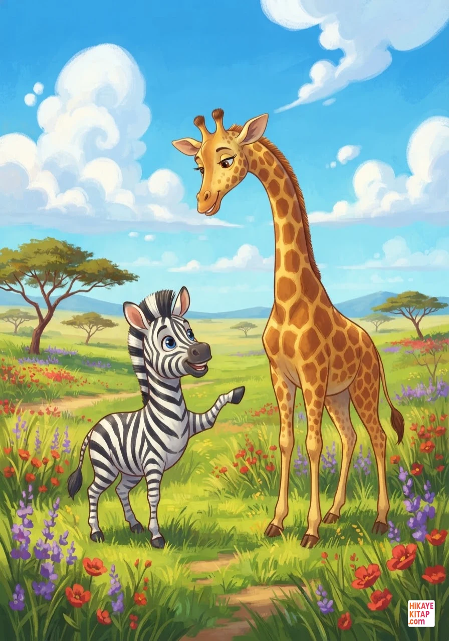 Minik Zebra Zeki ve Çizgili Bulutlar Sayfa 5 görseli