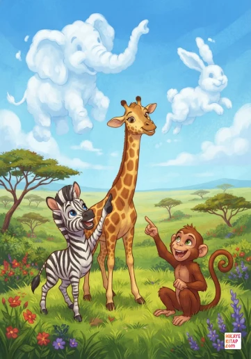 Minik Zebra Zeki ve Çizgili Bulutlar kapak