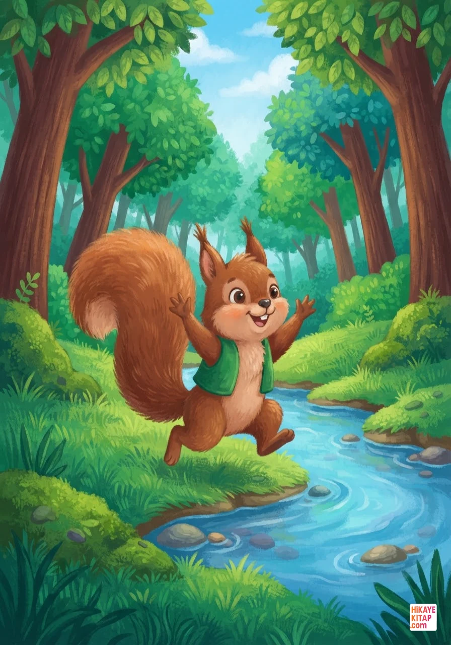 Nutty the Little Squirrel and the Small Bridge 1 image