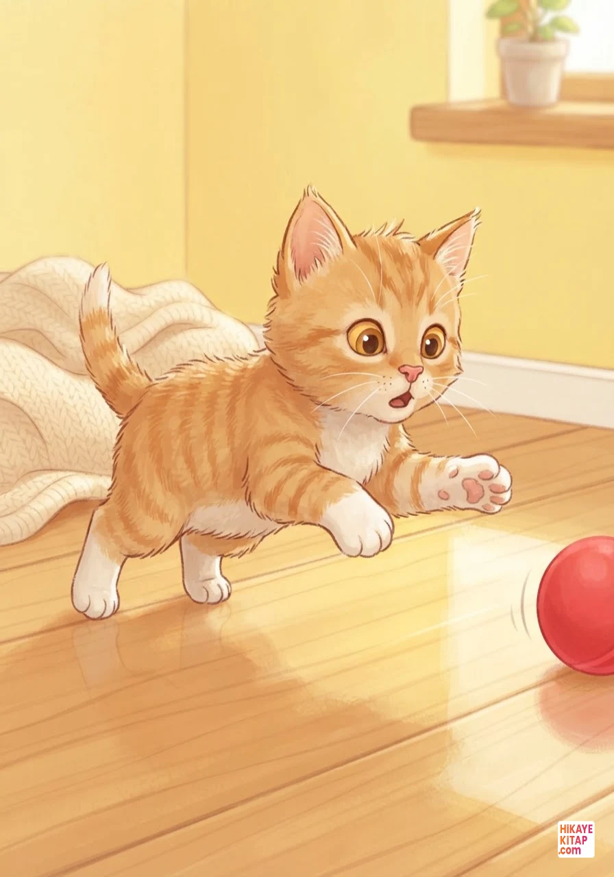 Minik Kedi Pati ve Kayıp Top Sayfa 2 görseli