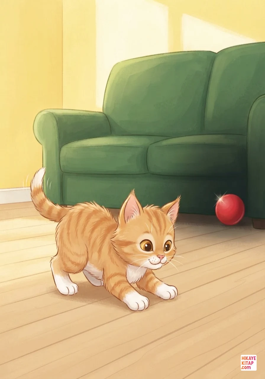 Minik Kedi Pati ve Kayıp Top Sayfa 8 görseli