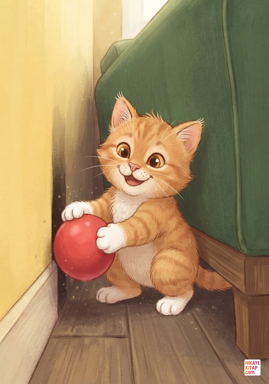 Minik Kedi Pati ve Kayıp Top Sayfa 9 görseli