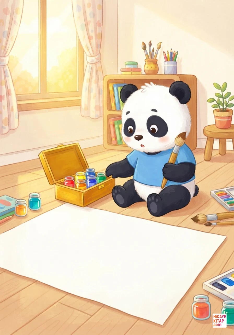 Minik Panda Pati ve Sihirli Boyalar 1 görseli