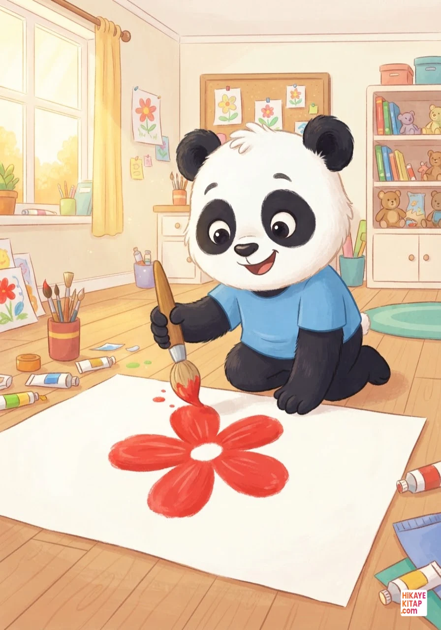 Minik Panda Pati ve Sihirli Boyalar Sayfa 2 görseli