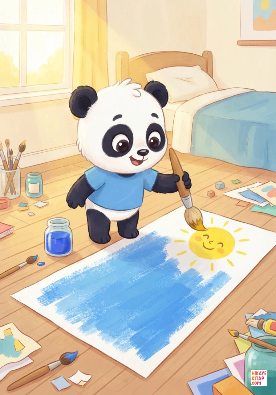 Minik Panda Pati ve Sihirli Boyalar Sayfa 3 görseli