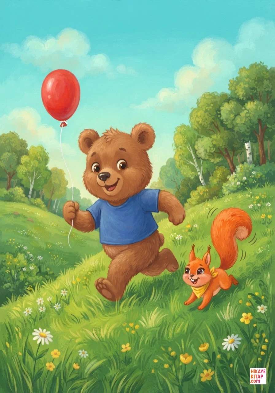 Minik Ayıcık Badem ve Kayıp Balon Sayfa 12 görseli
