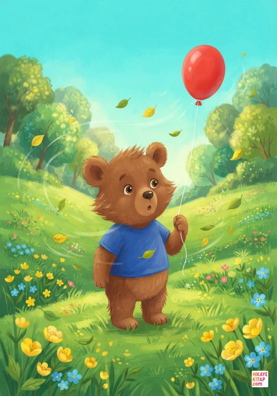 Minik Ayıcık Badem ve Kayıp Balon Sayfa 2 görseli