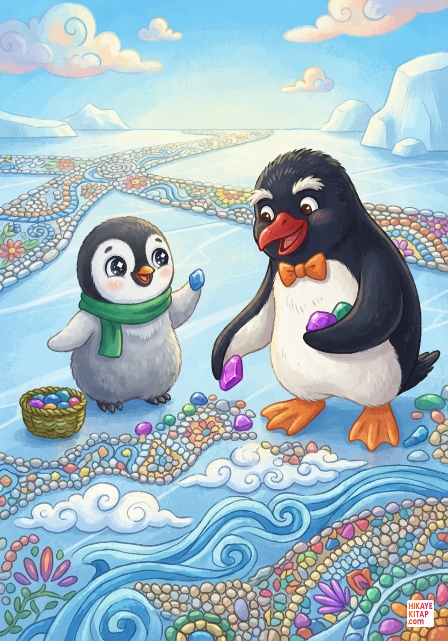 Minik Penguen Pofuduk ve Buzdan Resim Sayfa 10 görseli