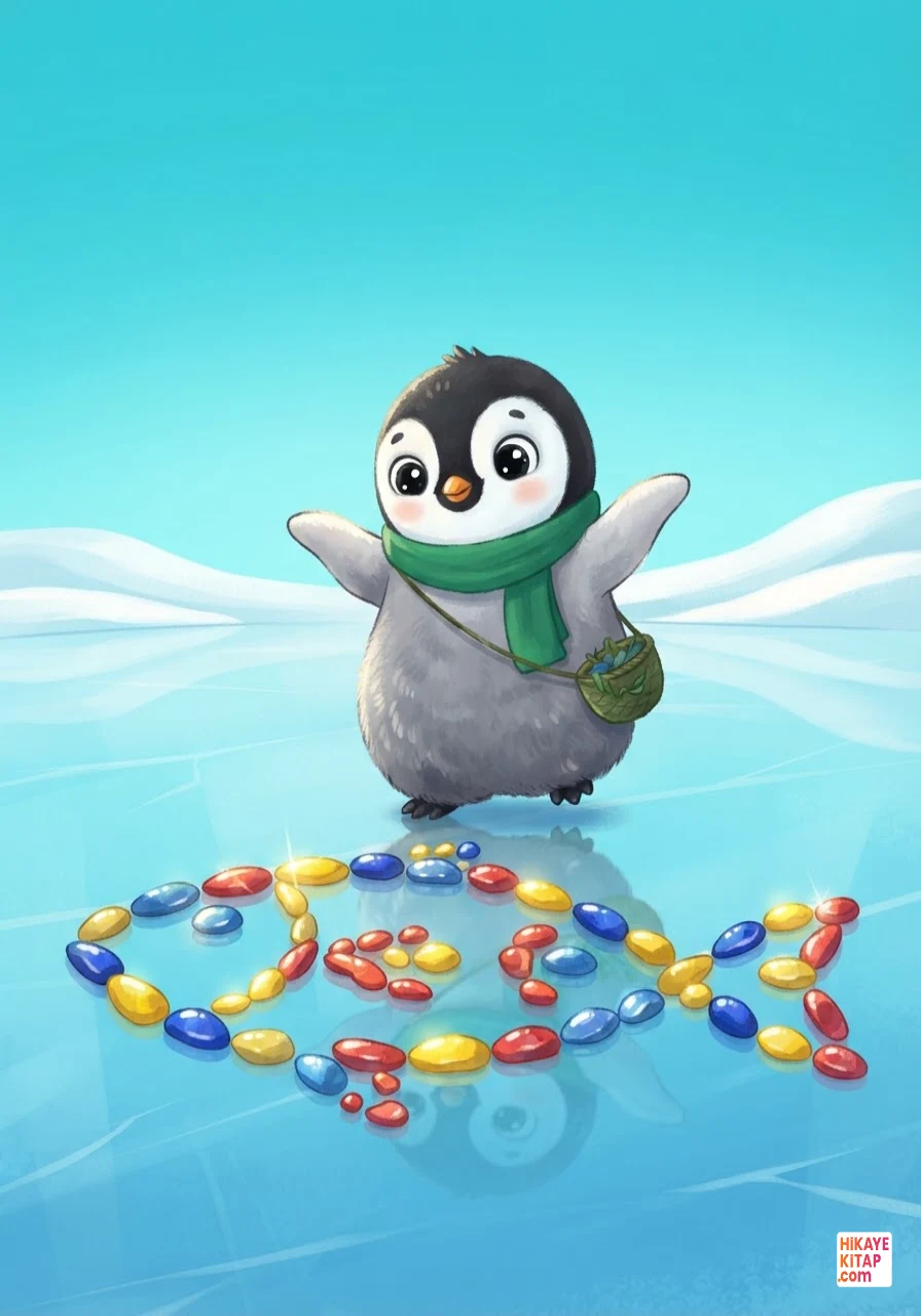 Minik Penguen Pofuduk ve Buzdan Resim Sayfa 4 görseli