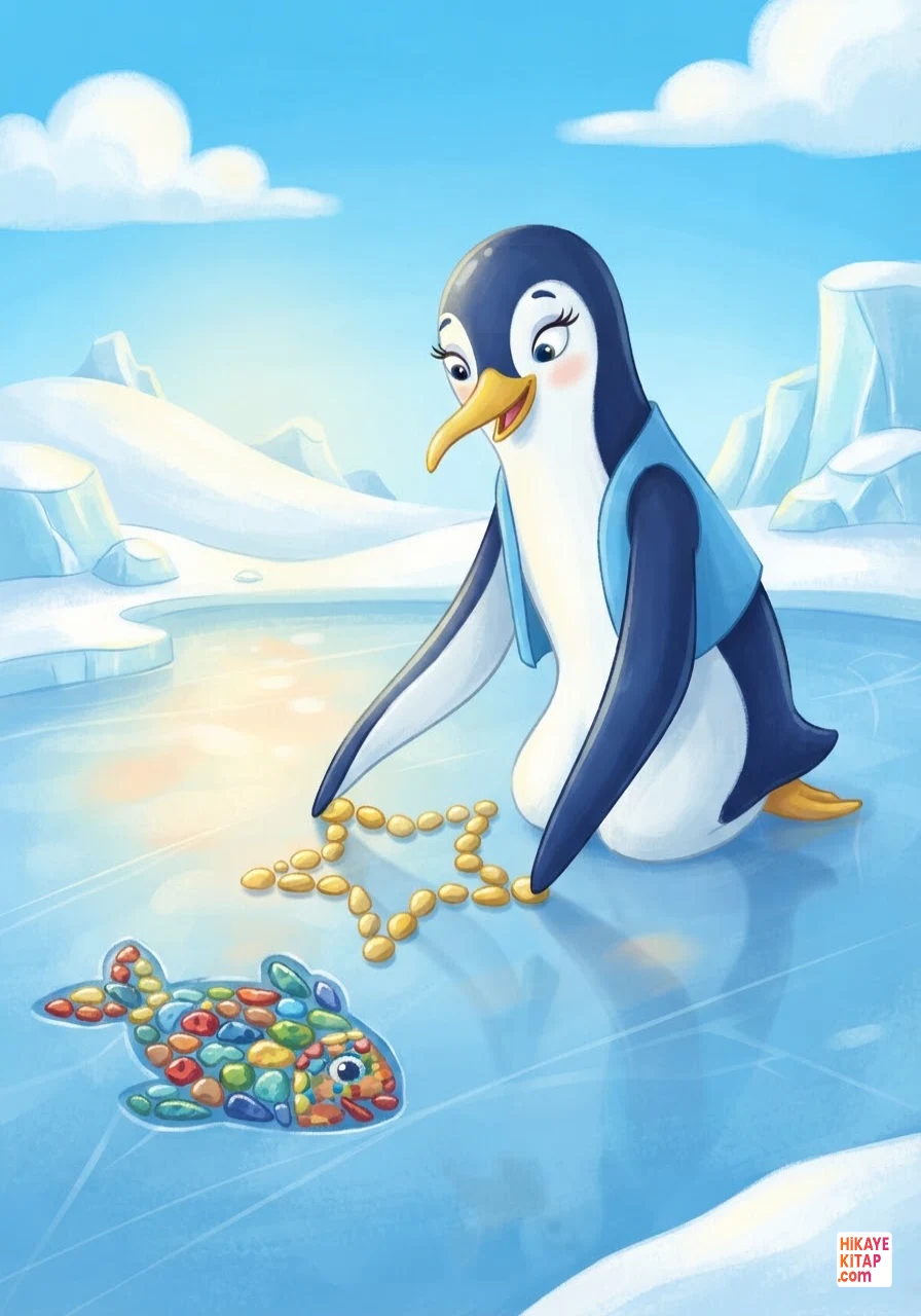 Minik Penguen Pofuduk ve Buzdan Resim Sayfa 6 görseli