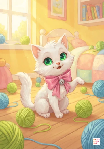 Minik Kedi Misket ve Kayıp Kurdele kapak