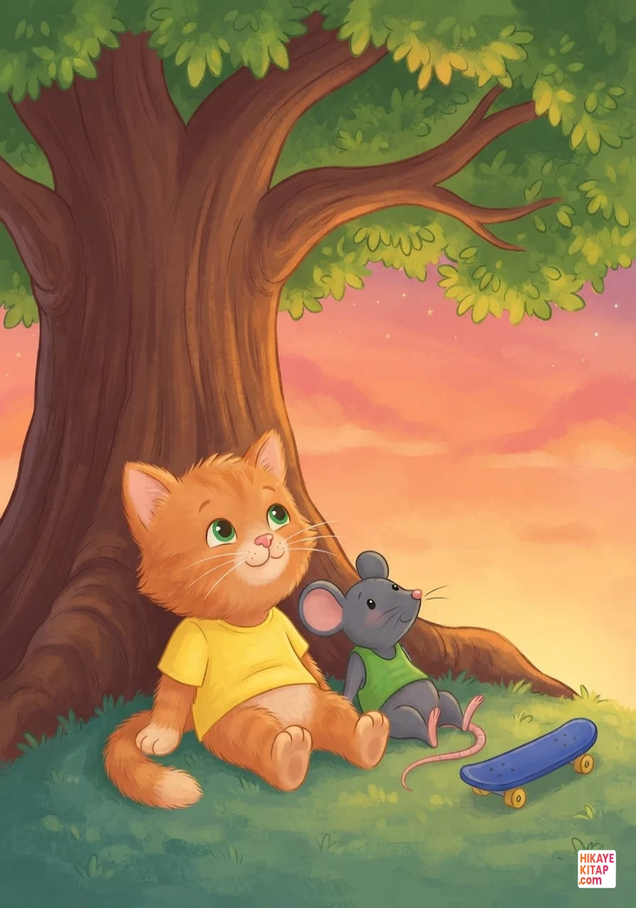 Minik Kedi Pati ve Kaykaylı Fare Sayfa 12 görseli