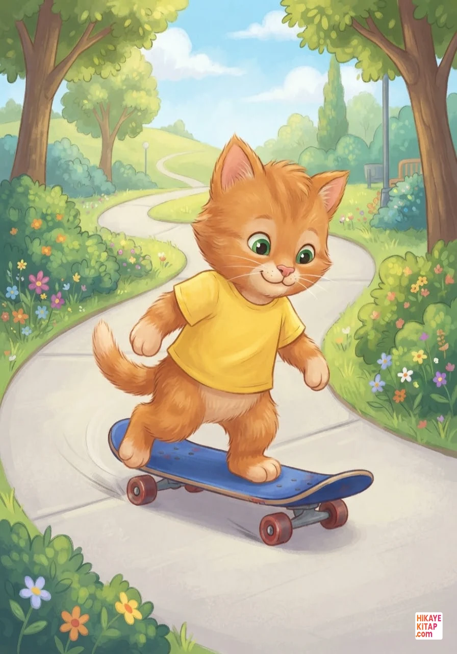 Minik Kedi Pati ve Kaykaylı Fare Sayfa 9 görseli