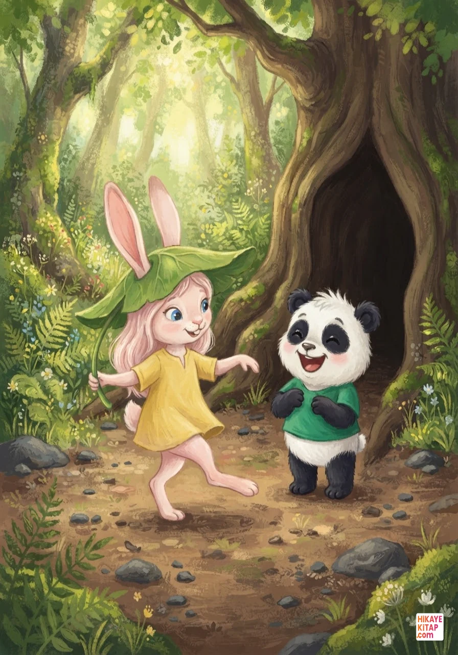 Minik Panda Pati ve Gülümseyen Çiçek Sayfa 11 görseli